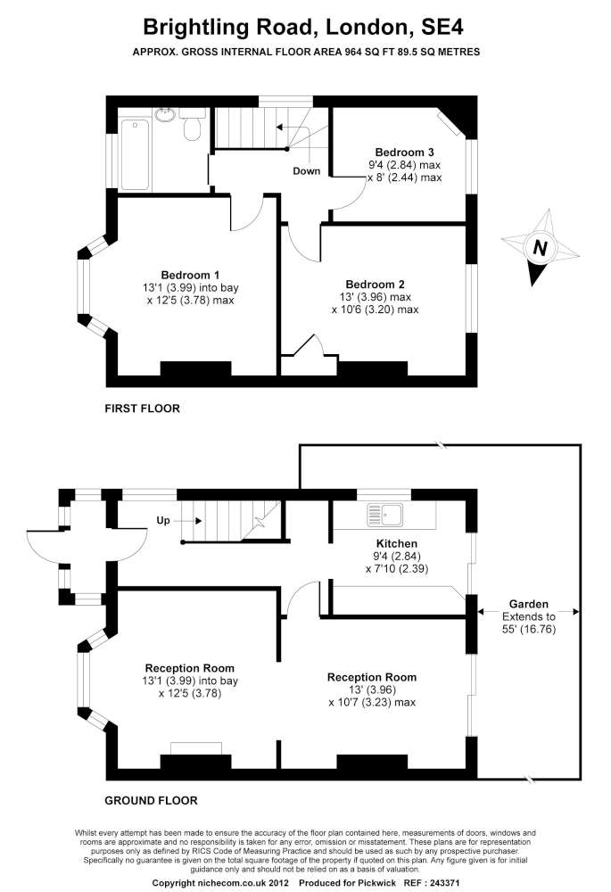3 Bedroom House SE4 1SQ Brightling Road Pickwick Estates